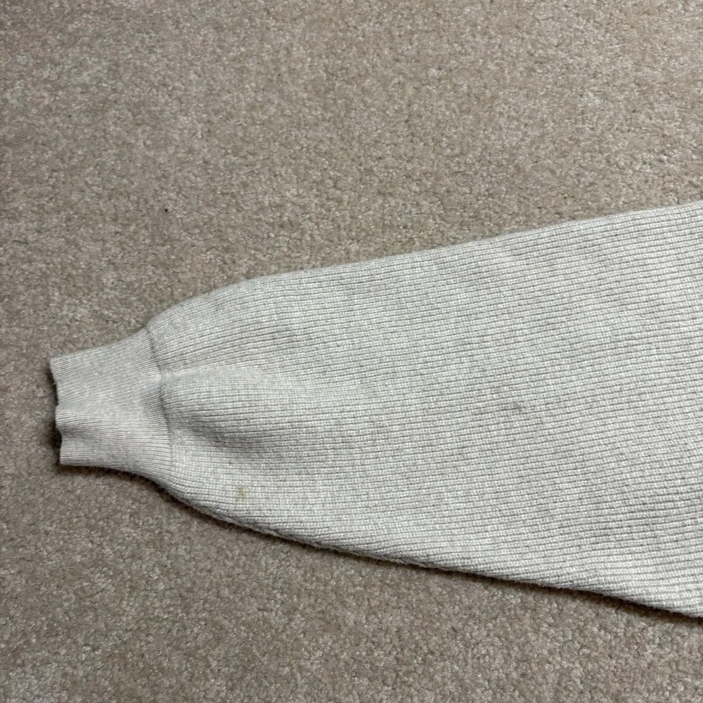 Free People Sweater Womens Large Beige Turtleneck‎ Rib Knit Pullover Oversized